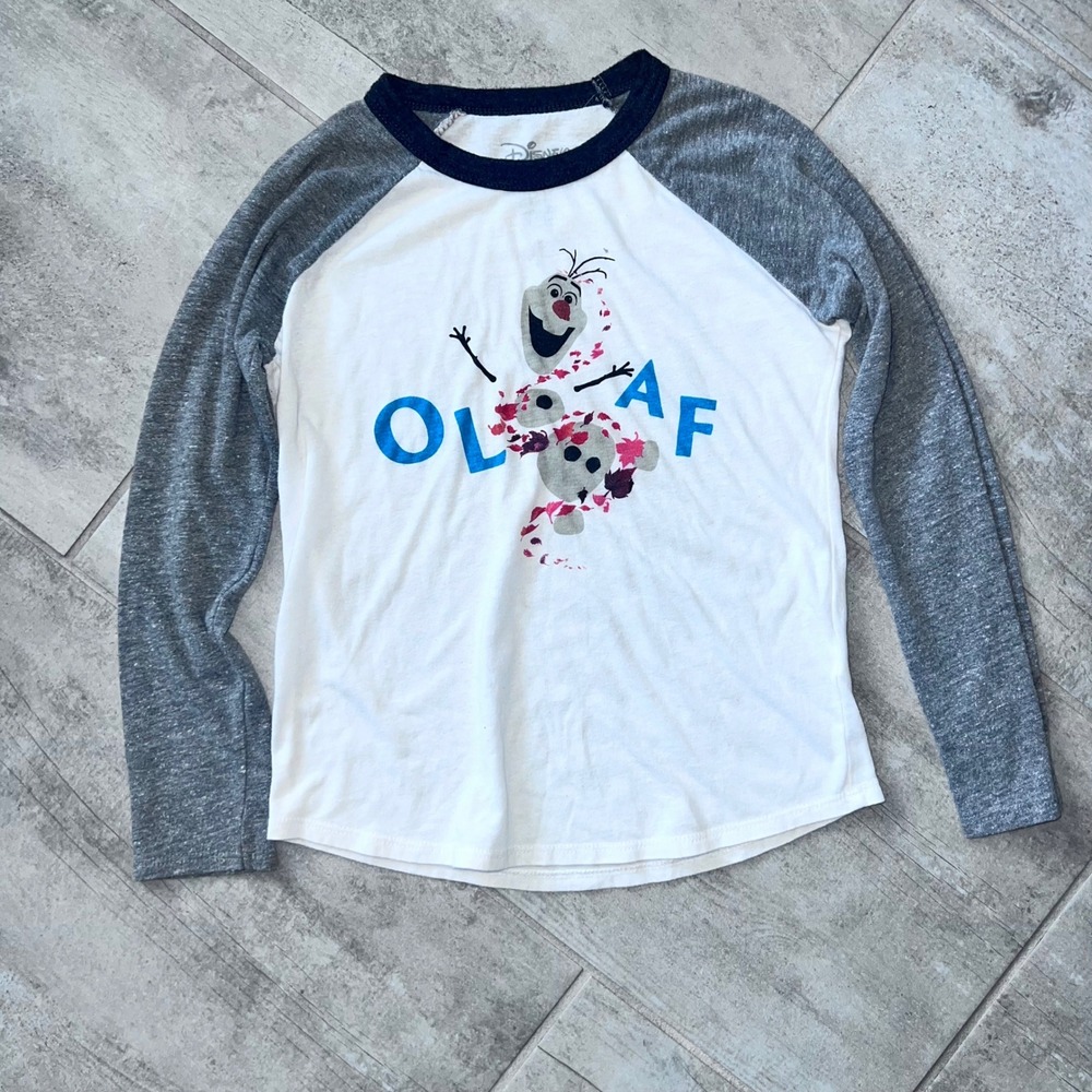 Chaser x Disney Frozen 2 Olaf Raglan
Baseball Tee Size 8‎